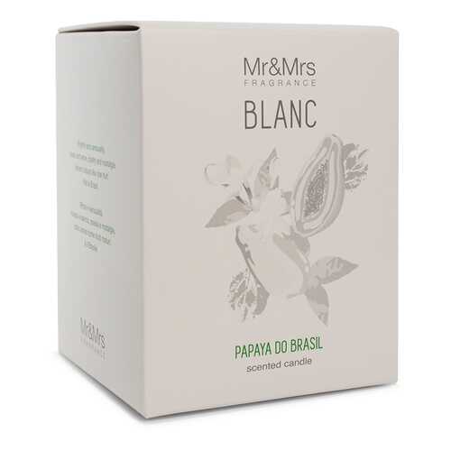 Свеча ароматическая Mr&Mrs Fragrance Blanc аромат №21 Бразильская папайя в Аквафор