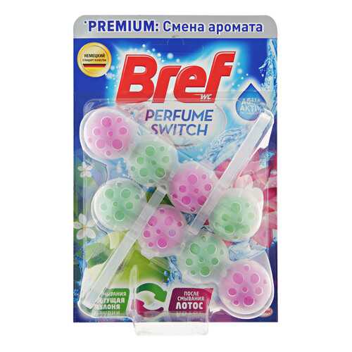 Средство чистящее для унитаза Bref Perfume Switch Цветущая яблоня и Лотос 2шт*50г в Аквафор