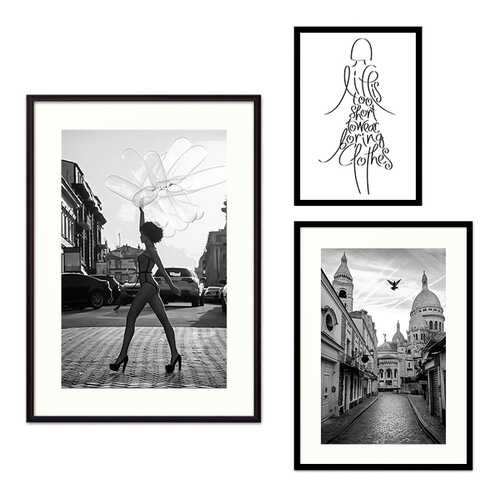 Набор постеров Коллаж Fashion №53 110х100 см в Аквафор