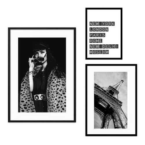 Набор постеров Коллаж Fashion №70 80х80 см в Аквафор