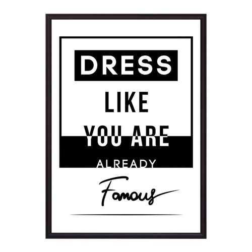 Постер в рамке Famous 50х70 см в Аквафор