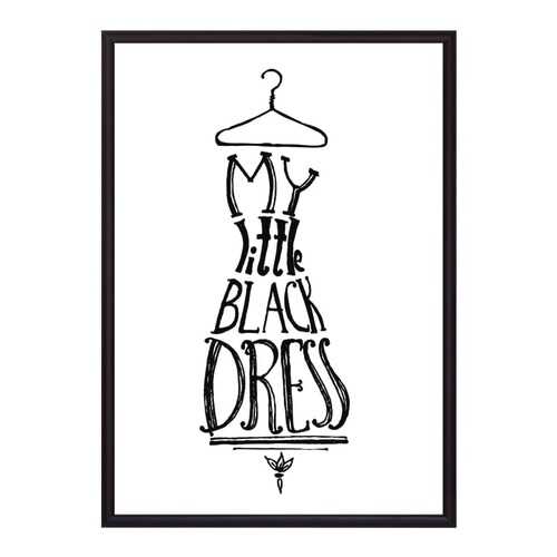 Постер в рамке Little Black Dress 50х70 см в Аквафор