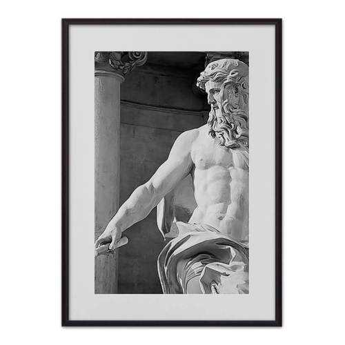 Постер в рамке Статуя Нептуна 50х70 см в Аквафор