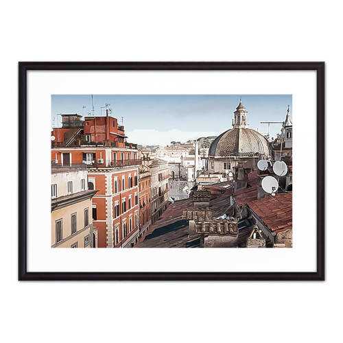 Постер в рамке Via del Corso Рим 21х30 см в Аквафор