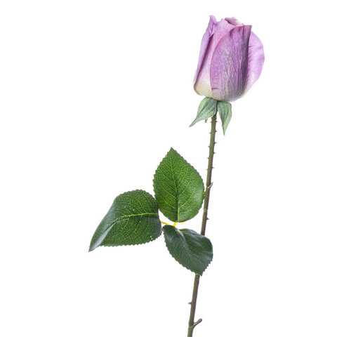 Искусственные цветы Silk-ka Роза 55см, цвет сиреневый в Аквафор