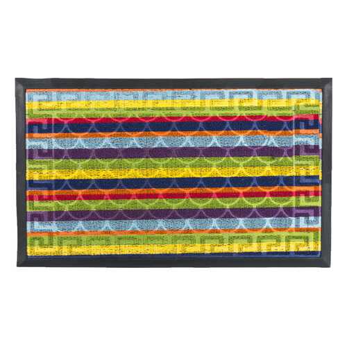 Коврик придверный SHAHINTEX LUX multicolor 45x75см, радуга в Аквафор