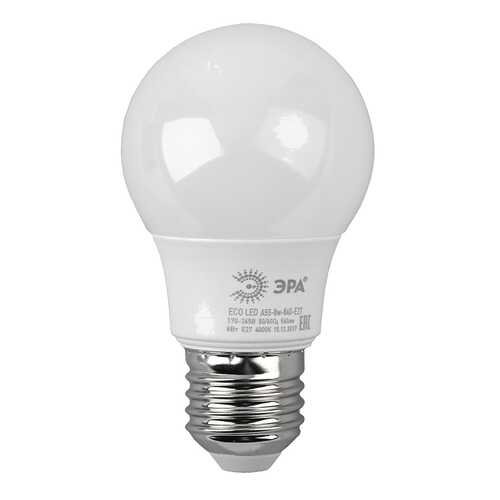 Лампа светодиодная 8W ЭРА ECO LED smd A55 в Аквафор