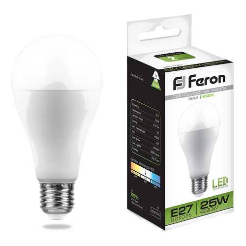 Лампа светодиодная Feron LB-100 25W E27 4000K в Аквафор