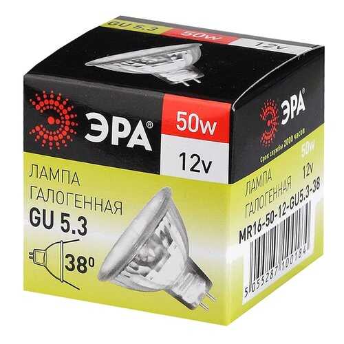 Лампочка ЭРА GU5.3-MR16-50W-12V-Cl в Аквафор