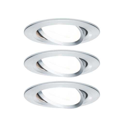 Светильник встраиваемый, комплект Nova 3stepdim 3x6,5W Ws Al g 93469 в Аквафор