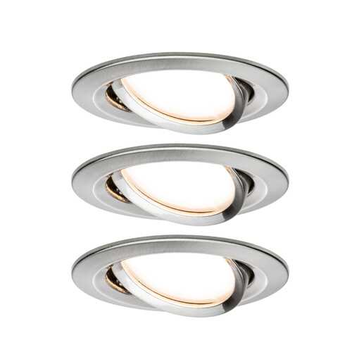 Светильник встраиваемый, комплект Nova Coin LED 3x6,5W Eis geb 93447 в Аквафор