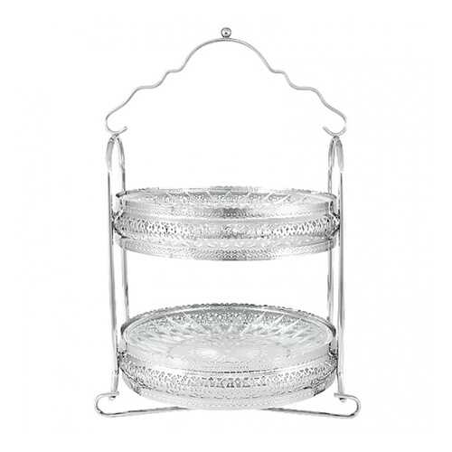 Блюдо сервировочное двухъярусное Regent Silverware Британи 23x20x33см в Аквафор