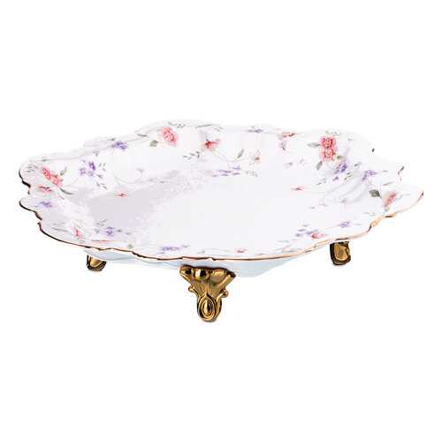 Блюдо сервировочное Lefard, 40x38x9 см, цветы в Аквафор