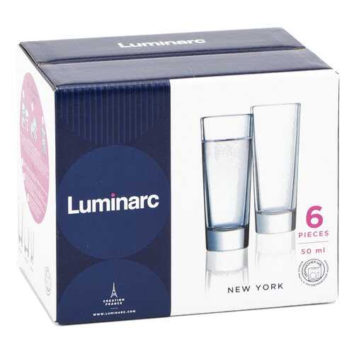 Набор стопок Luminarc нью-йорк 50 мл 6шт в Аквафор